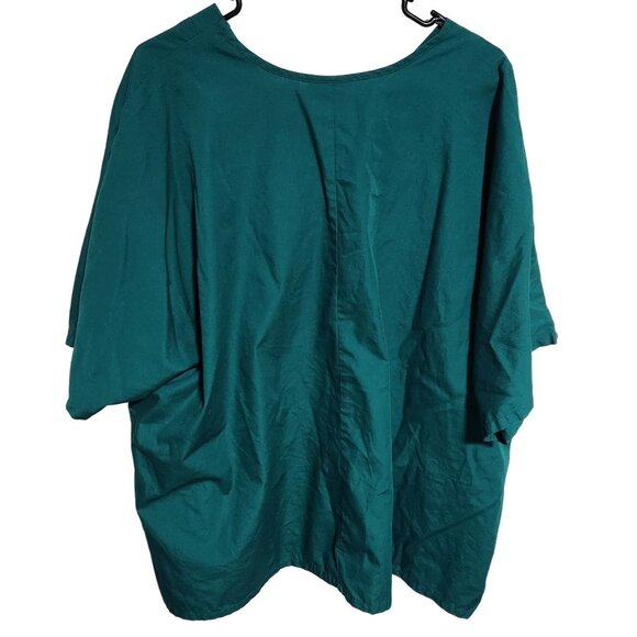 Cherokee Workwear Scrub Top Womens Size 4XL Green Short Sleeve Medical Uniform - Picture 2 of 4